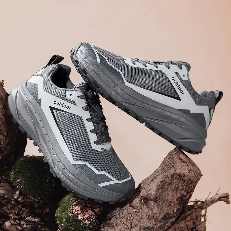 

Hiking Shoes Lightweight Lace-up Sneakers Mens Casual Non-slip Wearable Hiking Shoes Mens Outdoor Hiking Travel Very good