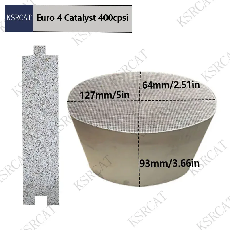 400cell 127*64*93mm Universal EURO 4 Catalyst Ceramics Material Catalytic Converter Suitable For Automobile Exhaust Gas Cleaning