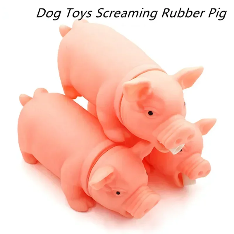 New Dog Sounding Toy Screaming Pig Pet Dog Toy Releasing Pig Squeeze Sound Dog Chew Toy Durable Pet Supplies