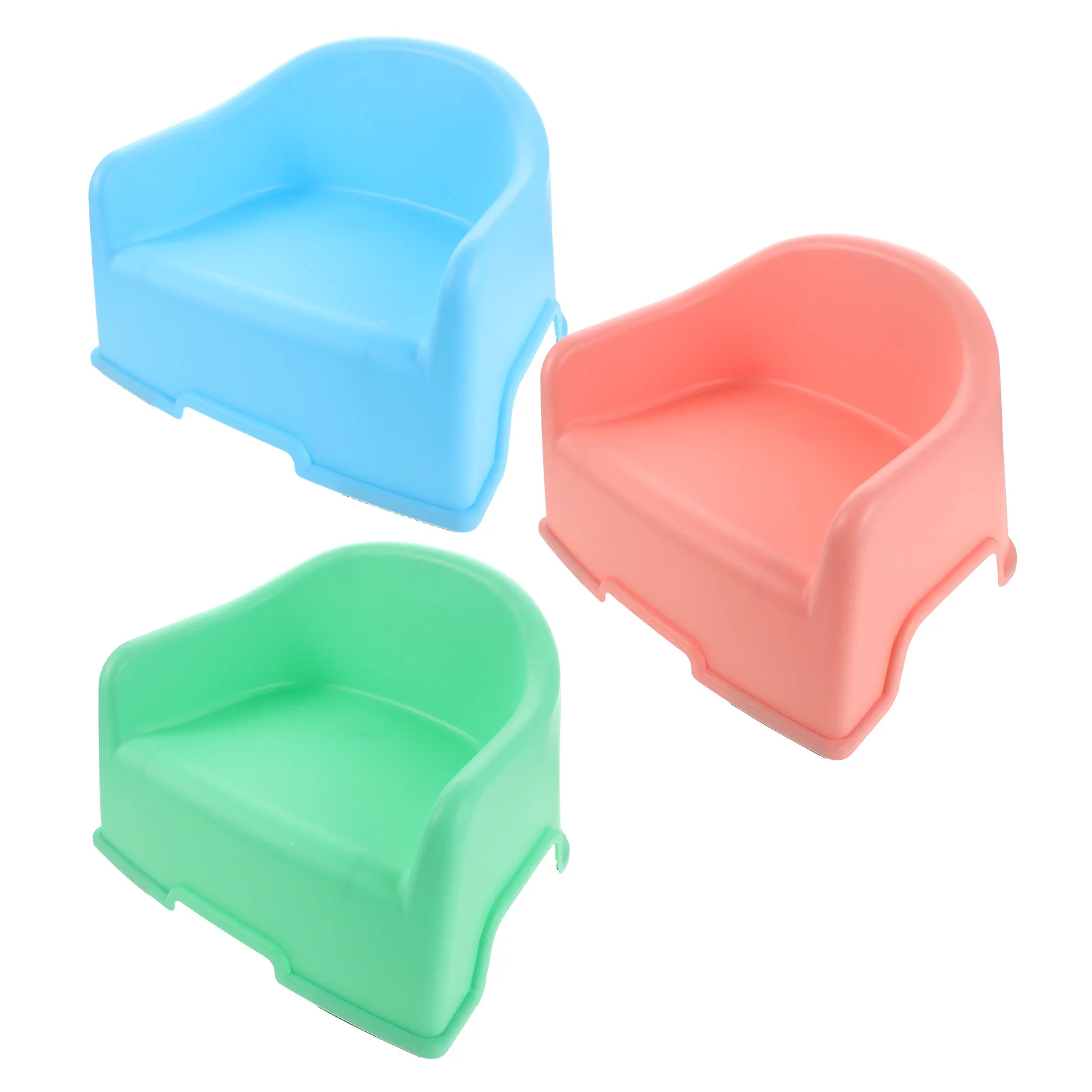 3Pcs Bathing Stool Thickened Plastic Bathroom Step Non-Slip Portable Step Stool for Shower Toilet Bathtub