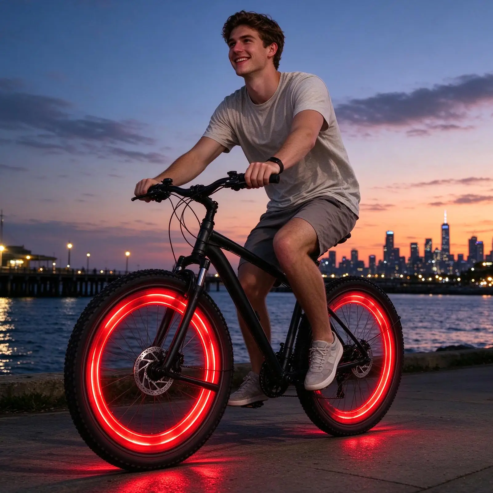 Bicycle Spoke Lights 23 Modes Motion Sensor Bicycle Tire Lamp Bright Bike Spoke Lights For Outdoor Adventure Mountain Road Trip