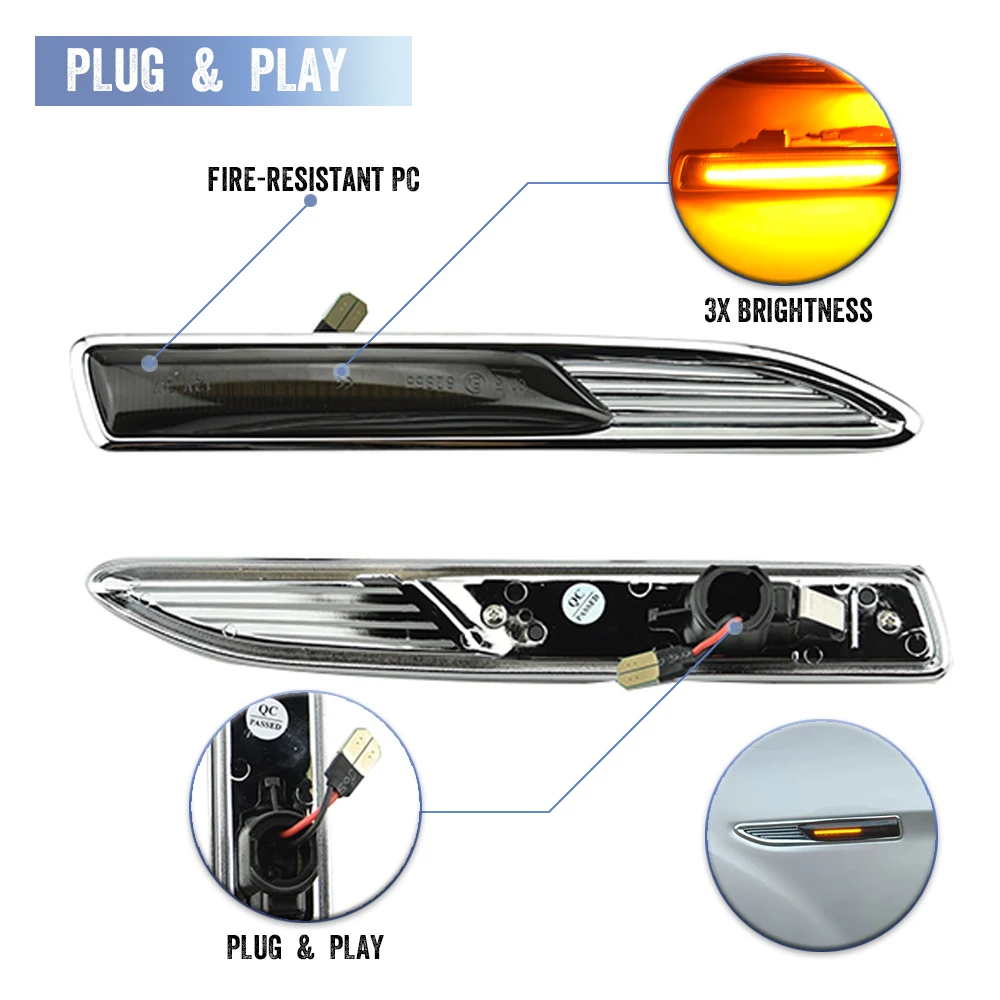 

LED Dynamic Side Marker Light For Ford Mondeo Mk4 Hatchback (BA7) 03.2007-01.2015 Turn Signal Light
