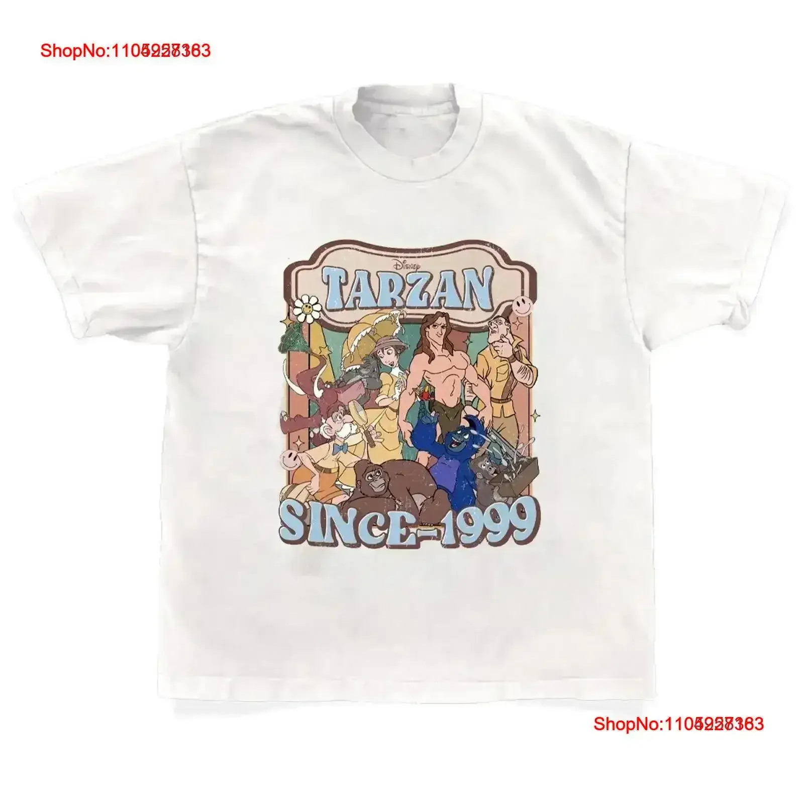 

Винтажная футболка с изображением Тарзана в стиле ретро 90-х годов для фанатов S 5XL, универсальная модная уличная одежда, повседневная винтажная стираная футболка
