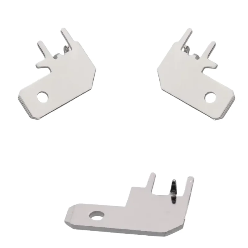 50pcs/100pcs 6.3 Flag shaped positioning plug-in 6.3MM circuit board plug-in PCB solder L-shaped corner solder thickness 0.8