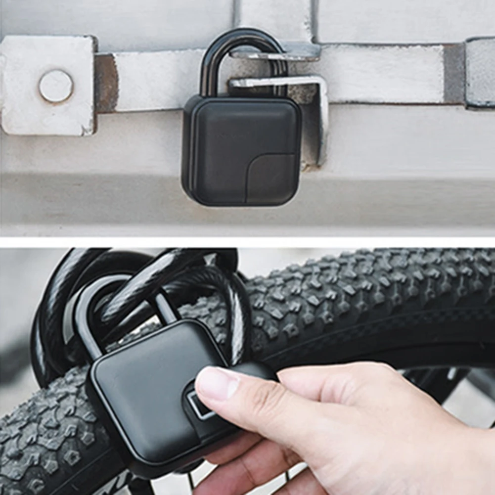 Smart Anti-Theft Padlock Bluetooth-Compatible Intelligent Safety Lock IP55 Waterproof Quick Unlock for Bag Drawer Suitcase