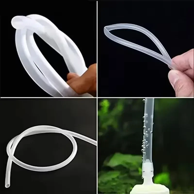 Transparenter PVC-Aquarium-Luftschlauch 4*6mm Fischbecken-Sauerstoffpumpenschlauch 1M/3M/5M/10M/20M Flexibler Luftschlauch für Zuhause, Hotel, Feuchtmarkt – Detail 12