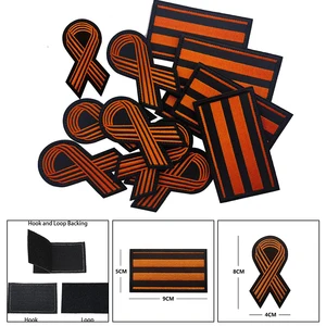 Việc làm bản vá băng St George cho lớp học, bản vá DIY, huy hiệu áo khoác, mũ, phụ kiện ba lô, 1pc 8 Ruy băng ba lô bán hàng chính - 5