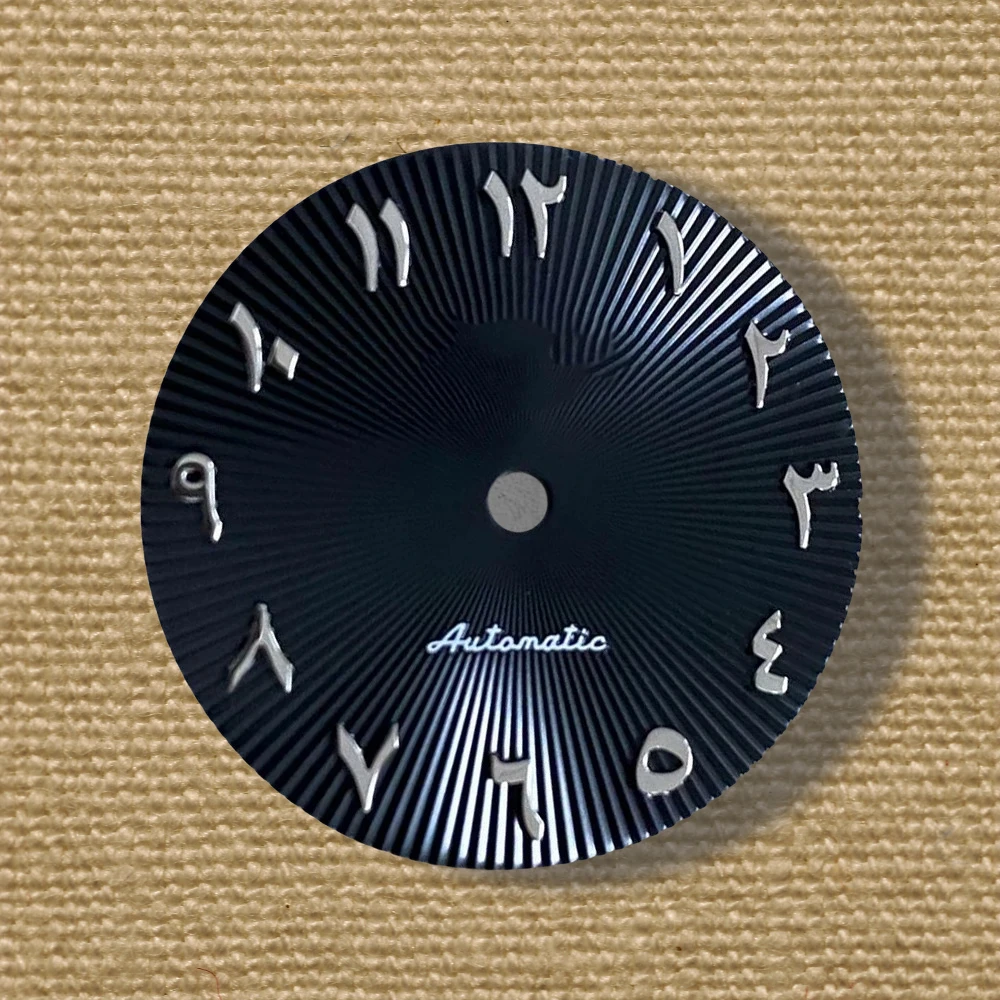 جودة عالية 28.5 مللي متر S شعار عربي NH35 قرص 3/3.8/4.2 تاج الساعة مناسب لحركات NH35/NH36 ملحقات NH35