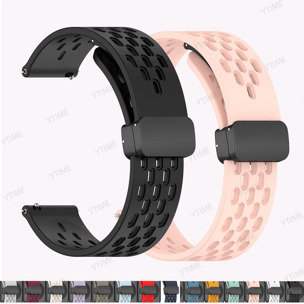 20mm Silicone Strap For Garmin Forerunner 165 Band for Vivoactive 5 3 Venu Sq 2 245 645 Approach S12 S40 S50 Bracelet Watchband