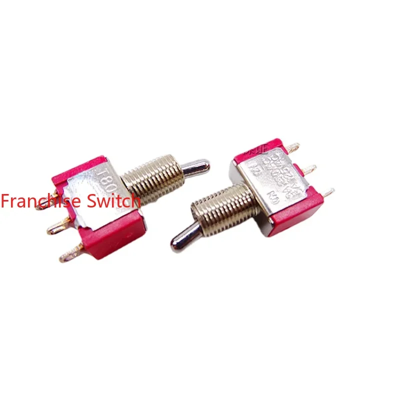 

5PCS Toggle Switch 3 Pins 2 Gears Terminal Pin T8013 Rocker T80-T