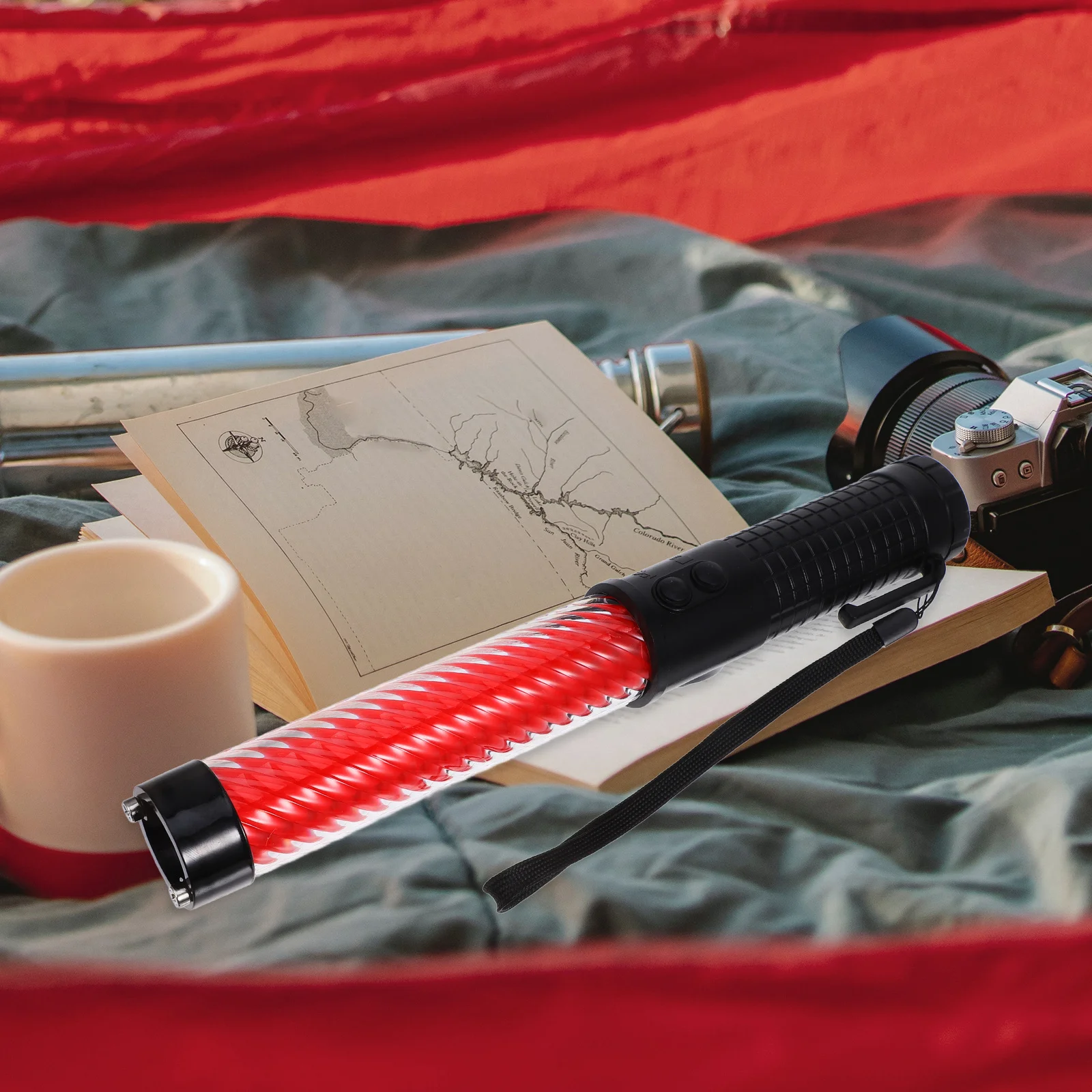 Traffic Wand Led Signal Stick For Concert Safety Traffic Control Reusable Party Decor Cheering Tool Emergency