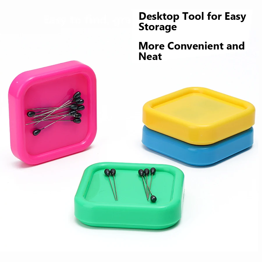 حامل إبرة مغناطيسي مع حقيبة تخزين دبابيس الخياطة للتطريز عبر الغرز DIY أداة المشاريع اليدوية