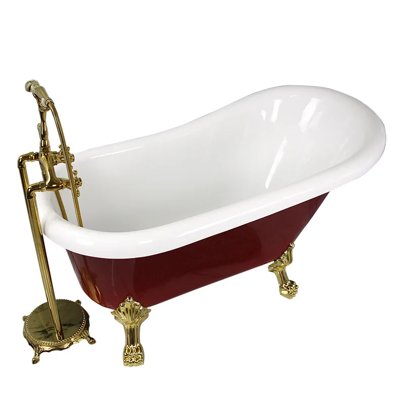 European princess bathtub acrylic 1.2-1 meters classic, freestanding tiger foot with foot bathtub