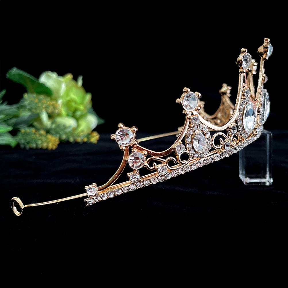 

Детская корона со стразами и кристаллами, свадебная тиара для женщин и девочек, праздничный головной убор, винтажные элегантные аксессуары для волос, подарок