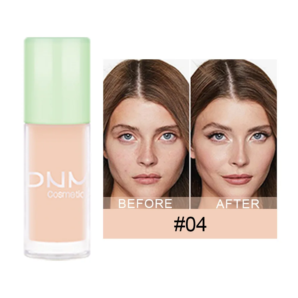 DNM Psychic Tumbler 6Color Concealer Liquid Foundation Conceals Tattoo Scars and Longlasting Waterproof White Freckles Concealer