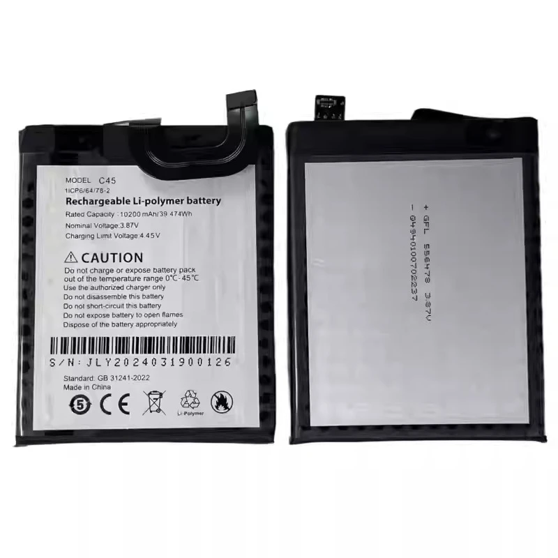 ใหม่ C34 C45 แบตเตอรี่คุณภาพสูงสำหรับ CUBOT C34 C45 แบตเตอรี่โทรศัพท์มือถือ 10600mAh 3.87V