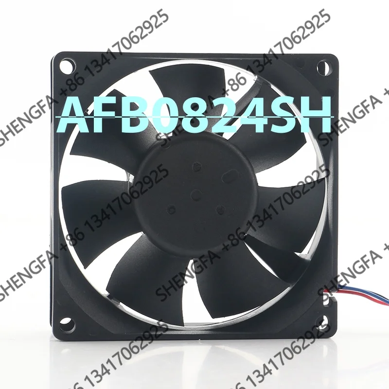Inverter Control Cabinet Elevator Dual Ball Cooling Fan AFB0824SH-ZL 3-wire AC EC 8025 80X80X25MM 8CM Delta 12V 48V DC 24V 0.33A