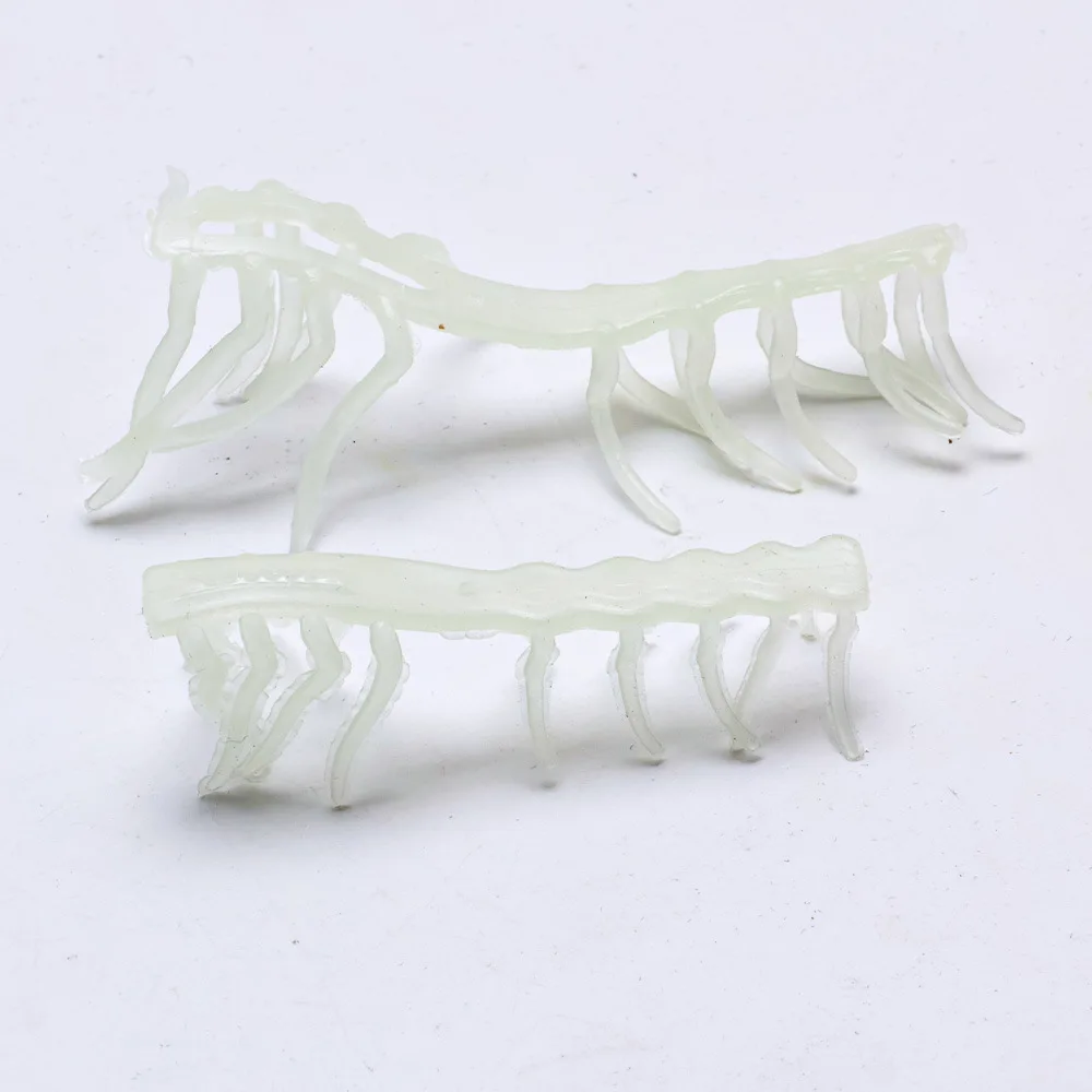 15Pcs Luminous Soft Silicone Shrimp  Squid Skirt Lure Parts Matching Squid Jig Saltwater Night Reef Cuttlefish Angling Gear view 3