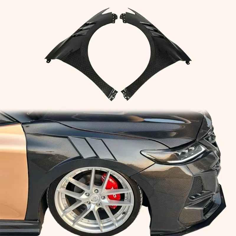 

Для Toyota Camry XV70 18-23: Передние вентилируемые крылья (пара) из карбона с сотовой структурой KZ