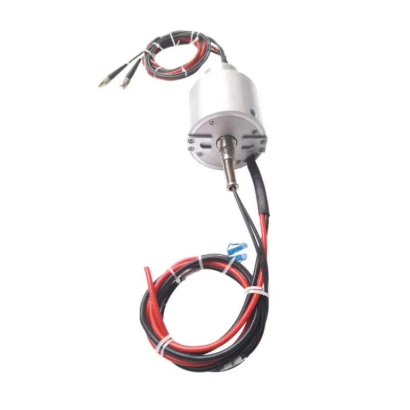 

Hot Ingiant Photoelectric slip ring with 2-channel optical fiber and 2 channels 30A power