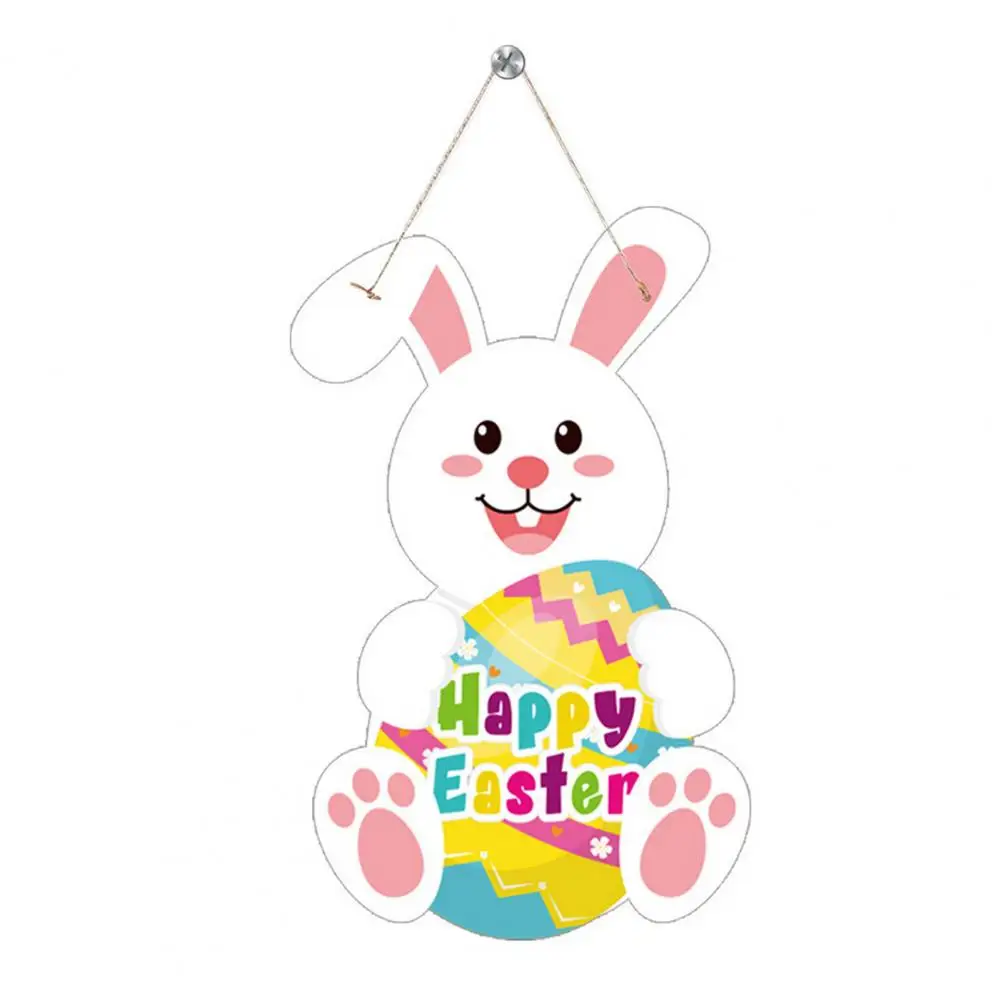 Easter Wreath Alternative Vibrant Gnome/rabbit Easter Door Sign Hanger for Festive Party Decoration Outdoor Patio Gathering