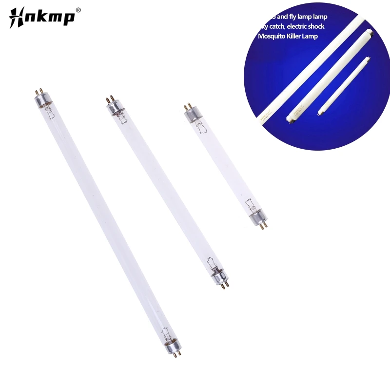 Universal UV Lamp Tube Replacement UV Bulbs BL Lamp Tube Nail Dryer T5 Socket 4W 6W 8W For Mosquito Fly Pest Killer Trap Catcher