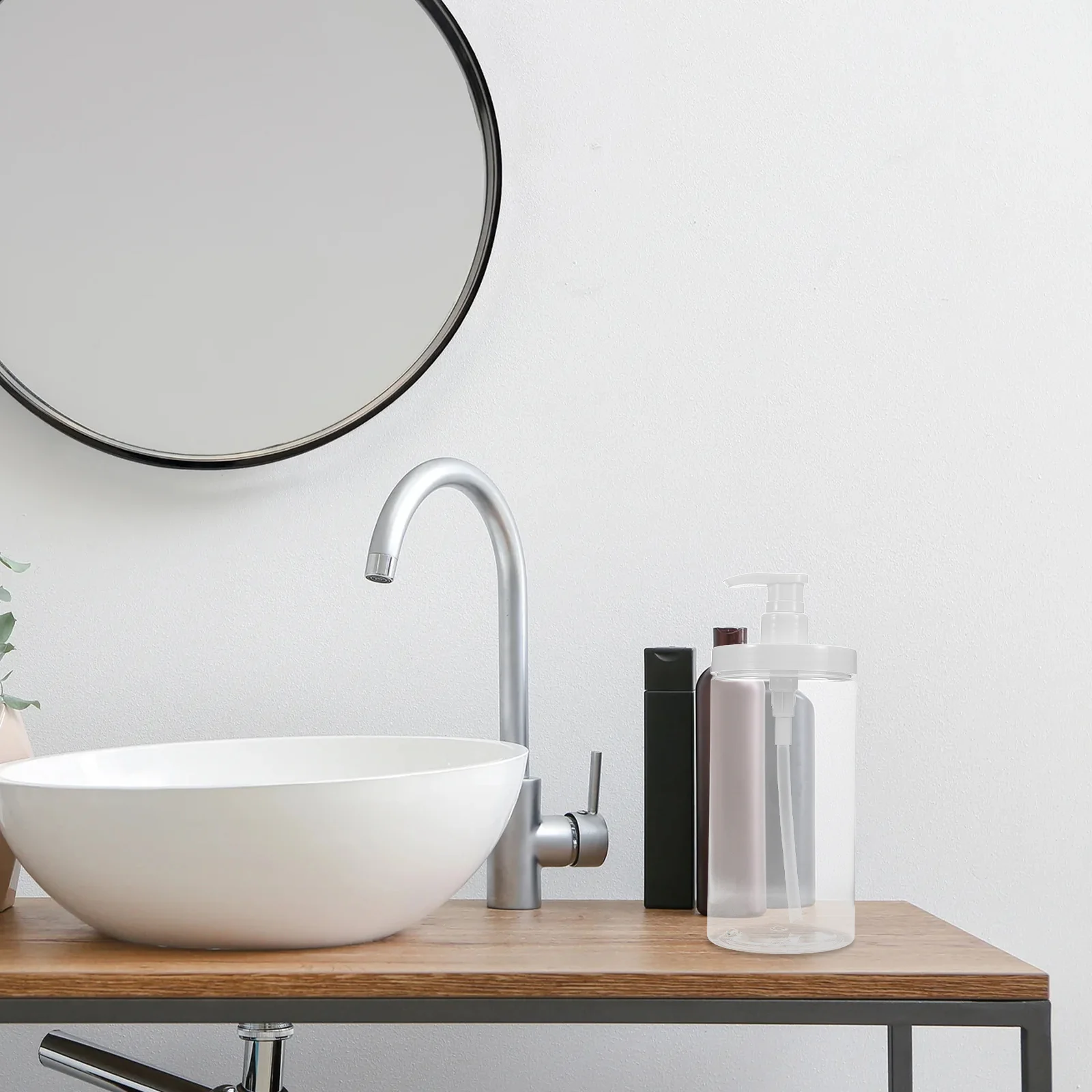 1000 مللي إعادة الملء زجاجة مضخة السفر مانعة للتسرب موزع للجسم غسل هلام الاستحمام غسول المحمولة أدوات الزينة الحاويات الصالة الرياضية التخييم #3