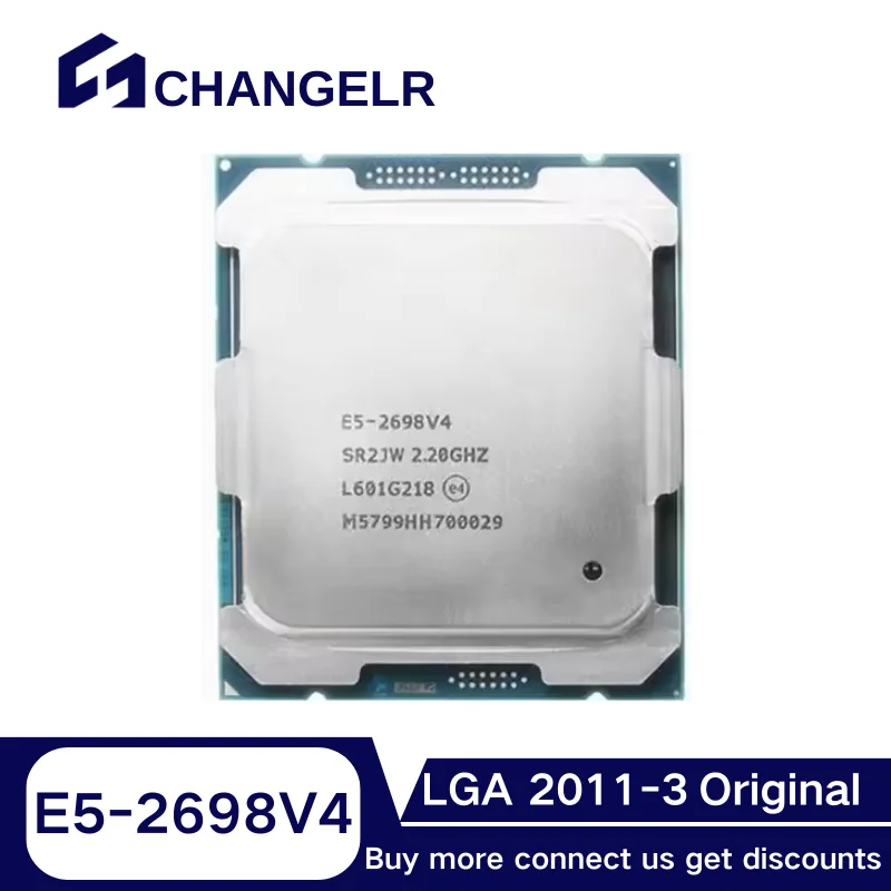 

Процессор Xeon E5-2698V4 SR2JW, 20 ядер, 40 потоков, Φ 14 нм, E5, ЦП