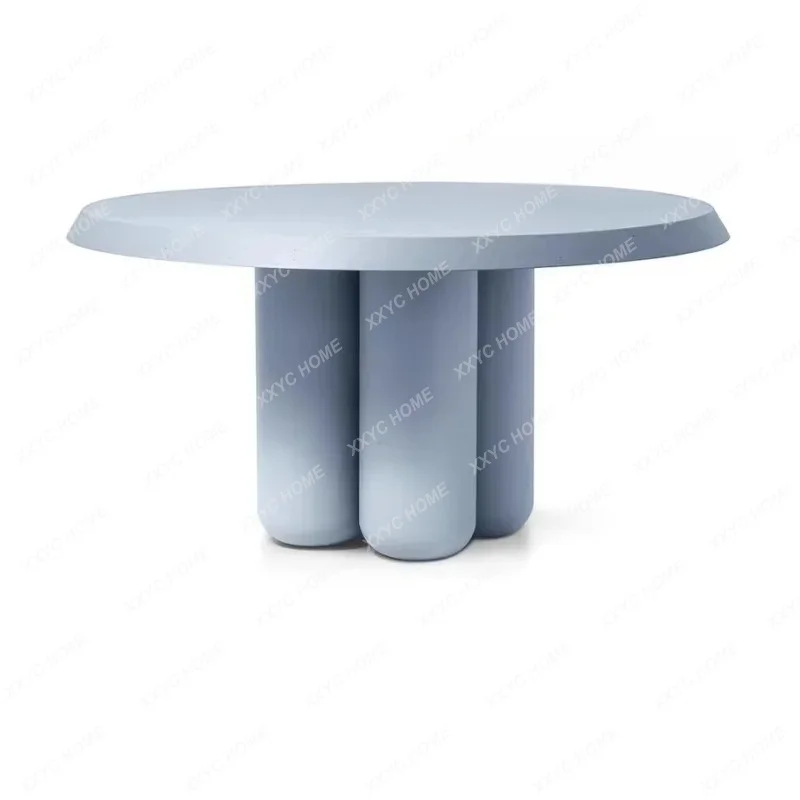 

Modern Simple Table And Chair Combination Square Round Table Round Stool Fiberglass Table And Chair