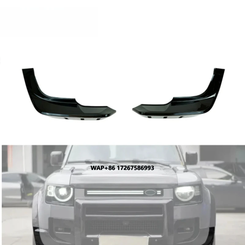 

Defender 90 110 Car Front Bumper Lip Cover PP Material Fit for New Design Auto Parts Front Spillter Diffuser