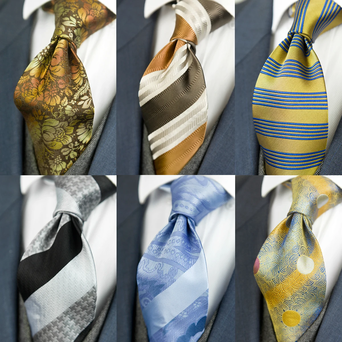 Handmade Geometric Checked Solid Dots Paisley Floral Multicolor Mens Ties Neckties 100% Silk Jacquard Woven New Wholesale