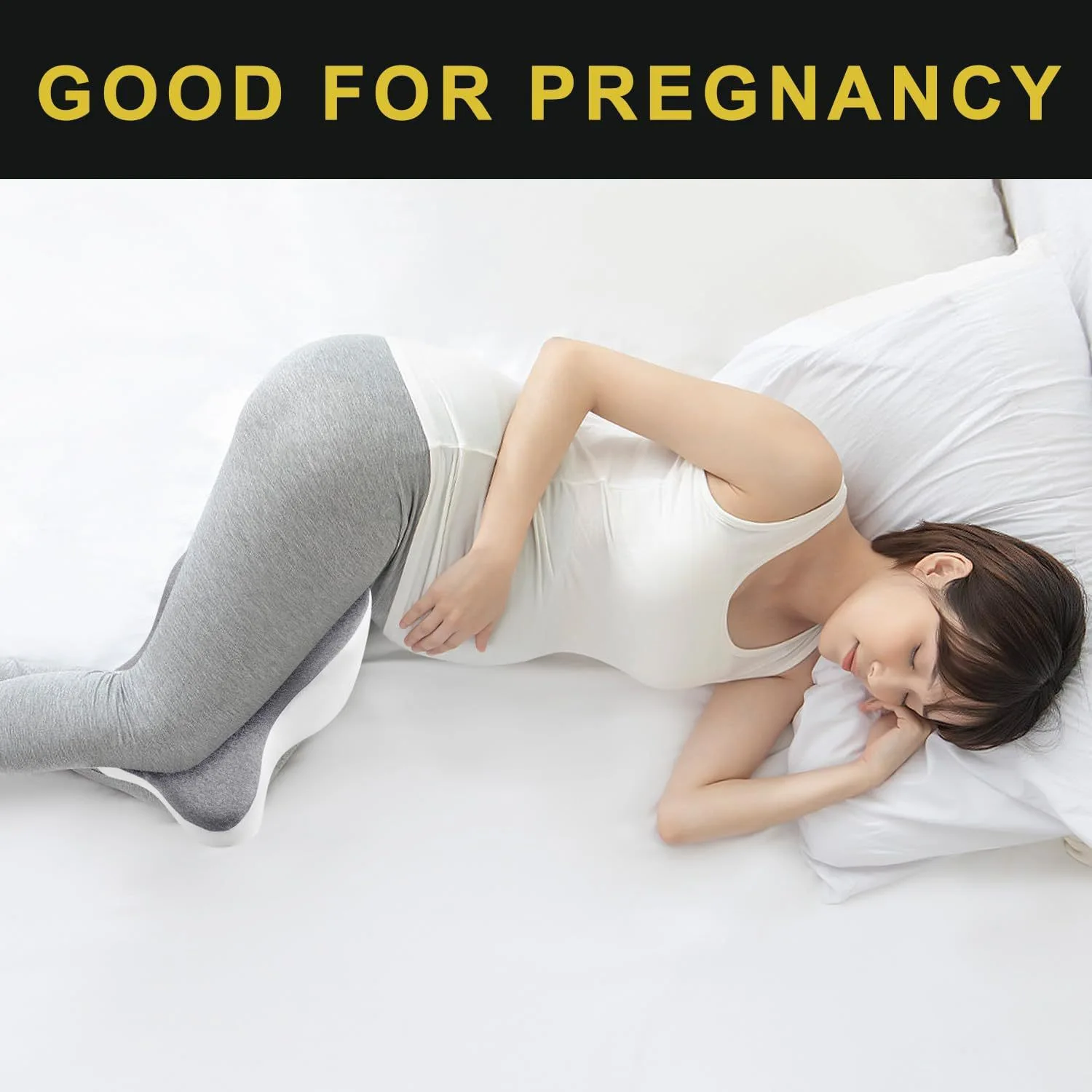 Butterfly Shape Memory Foam Knee Pillow Maternity Side Sleep Leg Cushion Ergonomic Support for Hip Knee Pain Relief