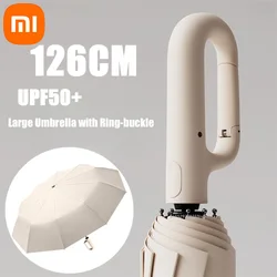 Xiaomi extra großer, verstärkter, wind abweisender, regen beständiger, UV-beständiger, voll automatischer Regenschirm mit Rings chnalle