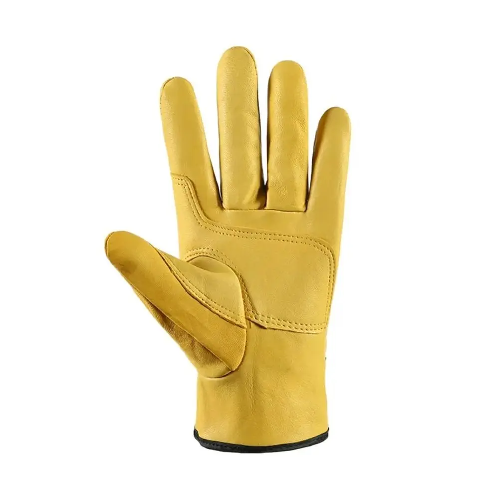 Tough Leather Work Gloves Welding Protection Wear-resistant Gloves Flex Grip Safety Security Gloves Farm