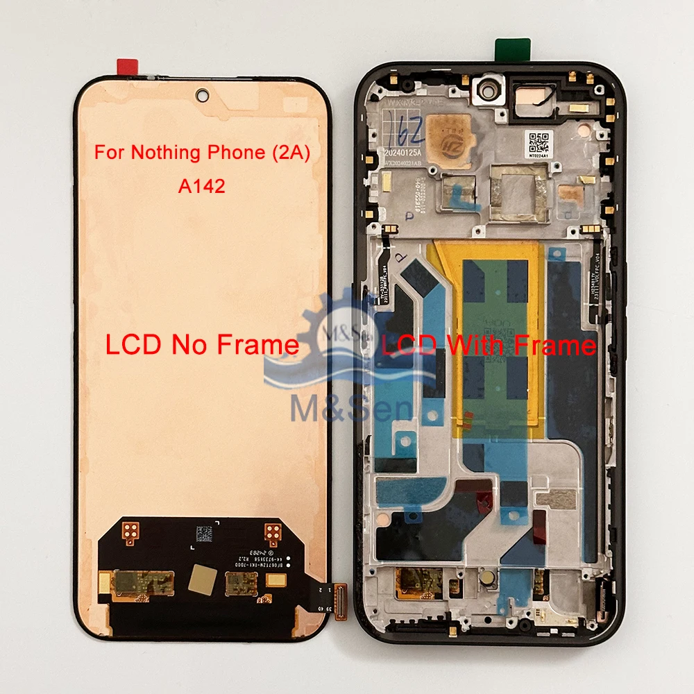 OLED Original de 6,55 pulgadas para nada telefónico (1) A063 LCD/ratiene CMF teléfono 1 marco de pantalla + táctil para nada teléfono 2 A065/2A A142