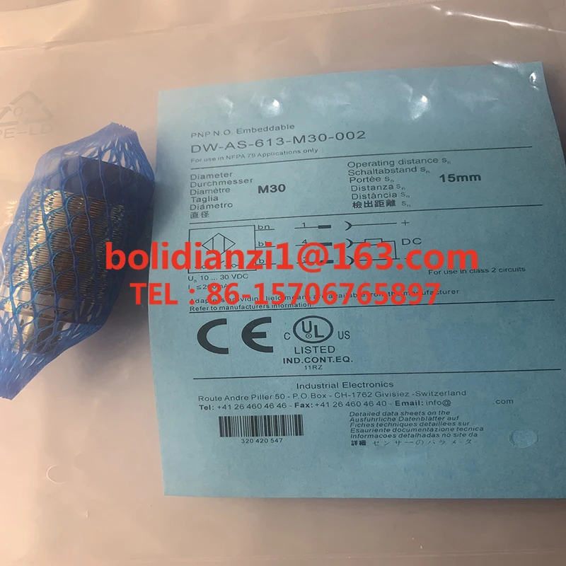 

Original induction senso DW-AS-613-M30-002 In stock New proximity switch sensor