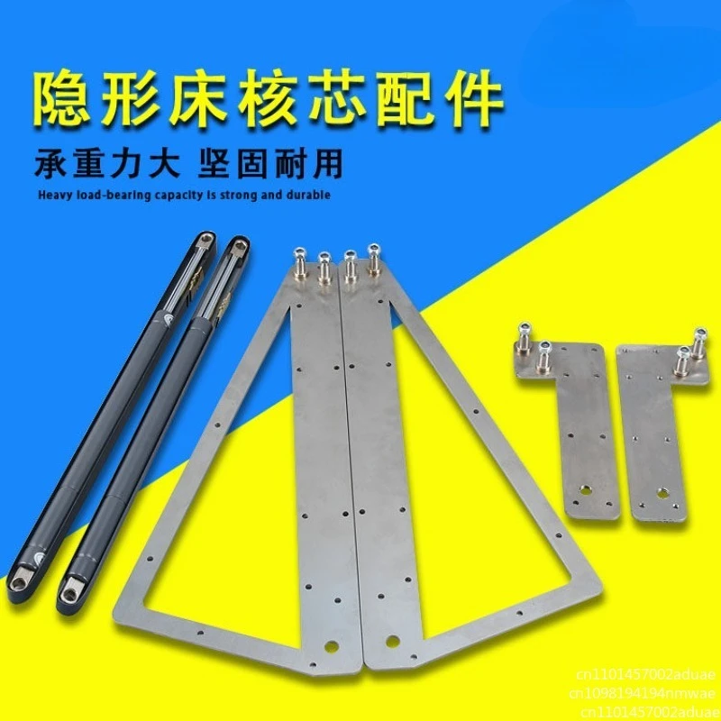 Home DIY Murphy Wall Bed Mechanism Hydraulic Hinge Hidden Bed Hardware Kit Fold Down Bed for 0.9-2m