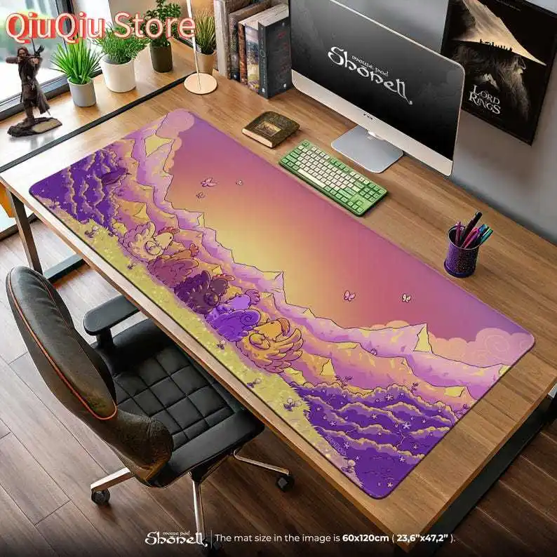 

Stardew Valley Chicken Mouse Pad – Cozy Sunset Farm Scene with Colorful Hens, Gaming Desk Mat, Cottagecore Gamer Gift