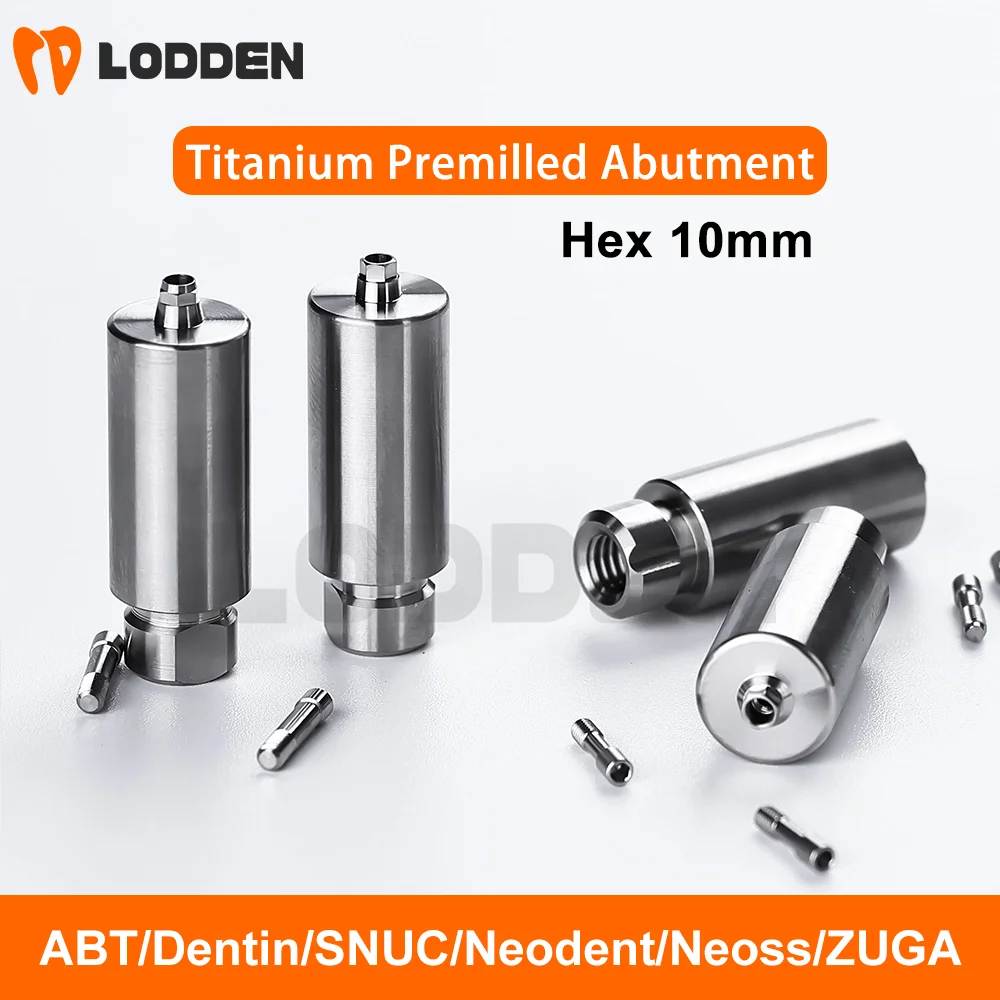 Implante hexagonal pré-carregado de titânio dental, Departamento coreano em branco personalizado, ABT Dentin SNUC Neodent Neoss ZUGA SG CSM, 10mm