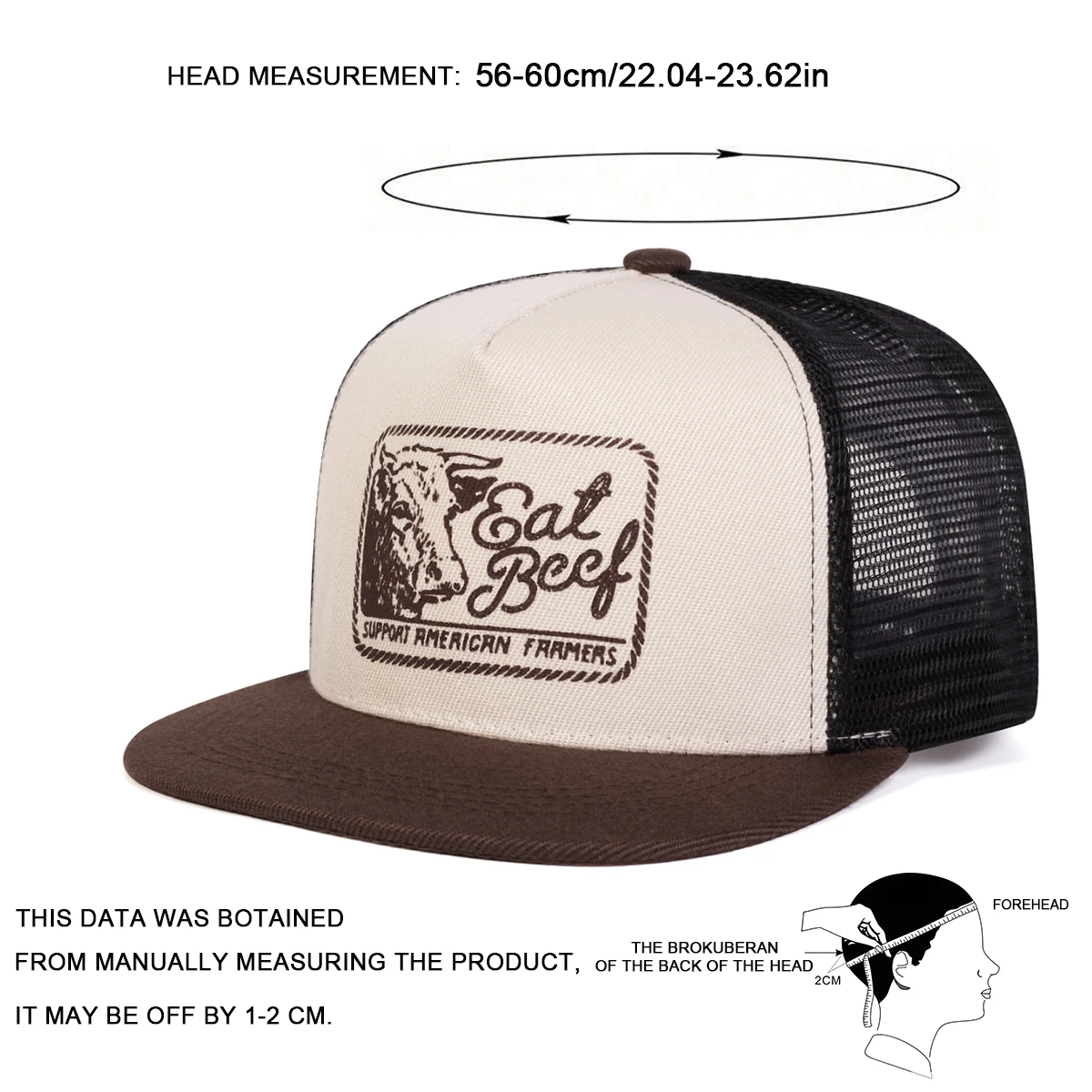 Unisex EAT BEEF Letter Embroidery Hip-hop Net Hats Spring Summer Outdoor Adjustable Casual Baseball Caps Sunscreen Hat Cap