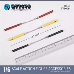 1/6 ZYTOYS ZY3009 Mini Toys Weapon Chinese Kung Fu Nunchucks Mini Toys Model Not Real About 15.8 CM For 12