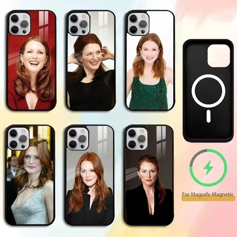 Best Actress J-Julianne M-Moore Phone Case For iPhone17,16,15,14,13,12,11 Plus,Pro Magnetic For Magsafe Wireless Charging