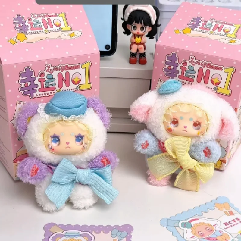 

Lovely Emma Lucky No.1 Series Blind Box Emma Vinyl Plush Keychain Surprise Bag Lovely Animals Pendants Blindbox Mystery Box Toy