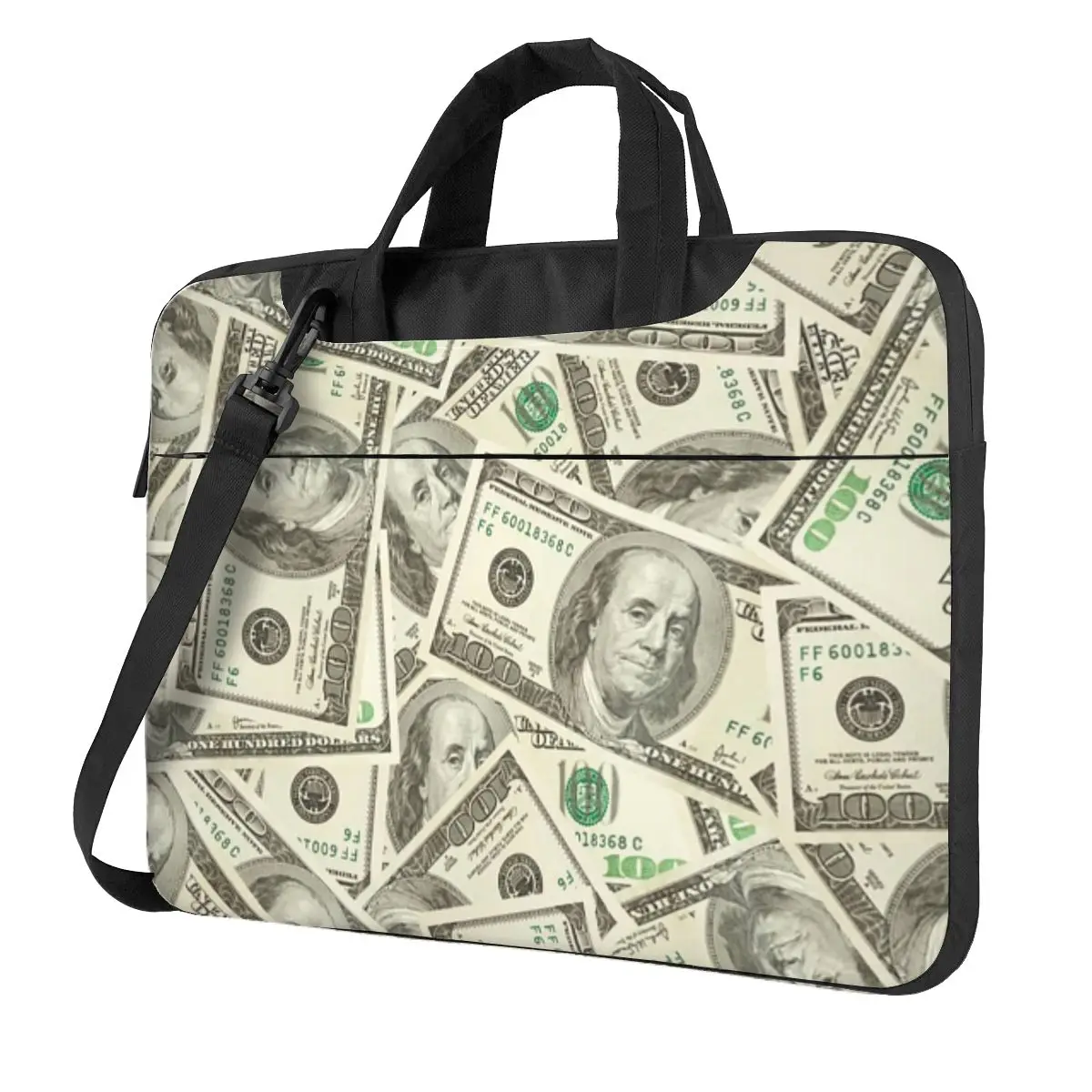 

Сумка для ноутбука через плечо с банкнотами в долларах США, сумка для компьютера 13, 14, 15,6-дюймовая сумка для ноутбука Macbook Pro Lenovo