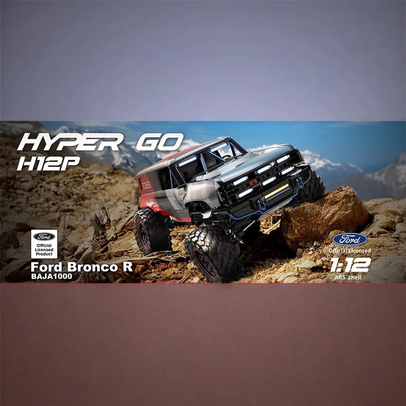 

Hot Hyper Go Sensorless And Brushless H12p Ford Authorized Full Scale 1/12 Four Wheel Drive Off Road Remote Control Vehicle Gift