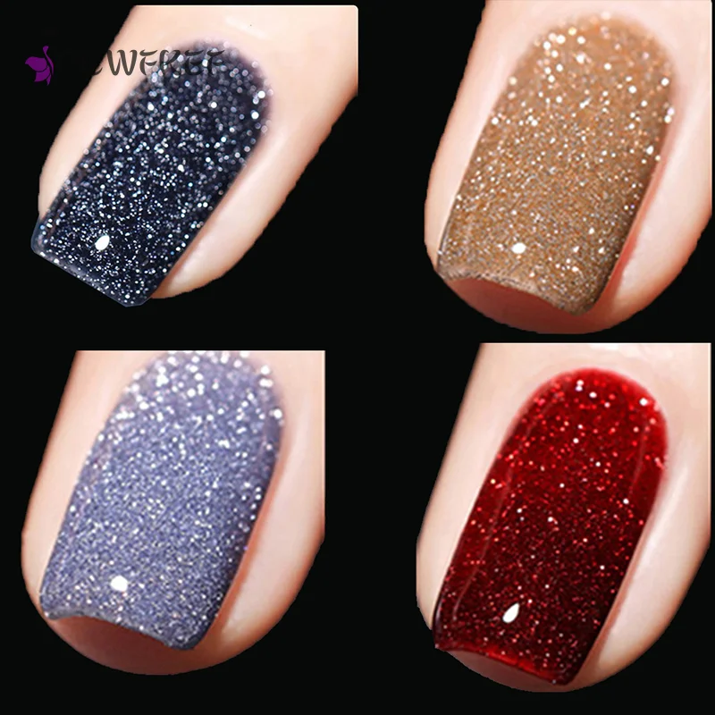 8ml Glitter Gel Nail Polish Sparkly Sequins UV LED Soak Off Varnish For Manicure Semi Permanent Nail Art Gel Polish