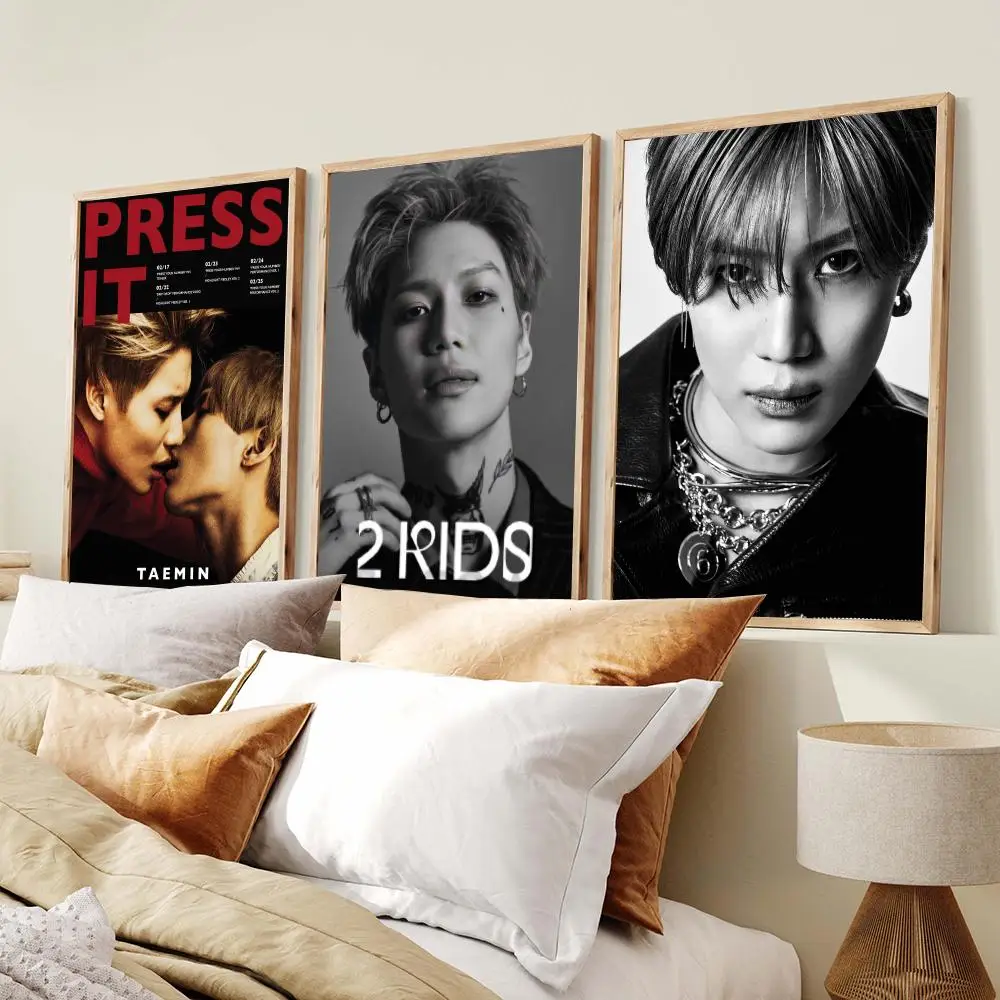 K-Pop Solo Artist T-Taemin Poster Modern Minimalist Wall Art Prints Poster Home Decor Interior Bedroom Living Room - view 2