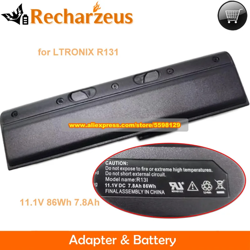 Genuine R131 Battery 11.1V 86Wh 7.8Ah for LTRONIX Itronix GD8000 GD8200 IX270-010 GoBook XR-1 IX270