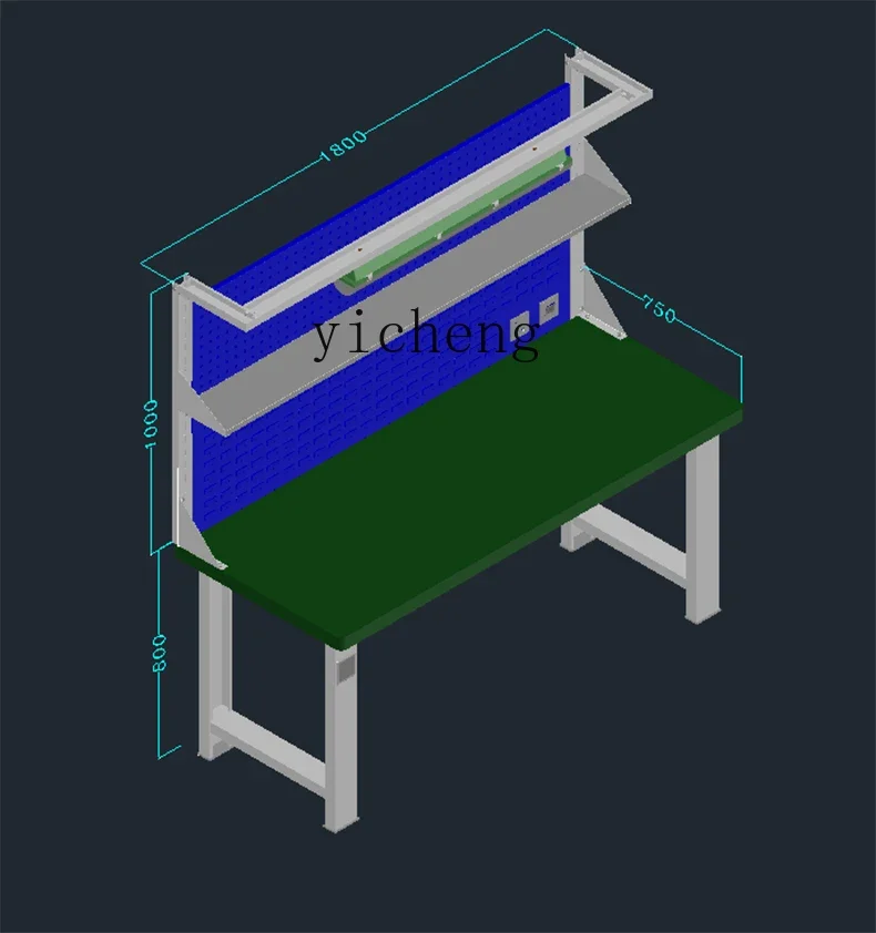 ZK socket heavy-duty fitter table workshop anti-static electronic assembly table steel plate operation table