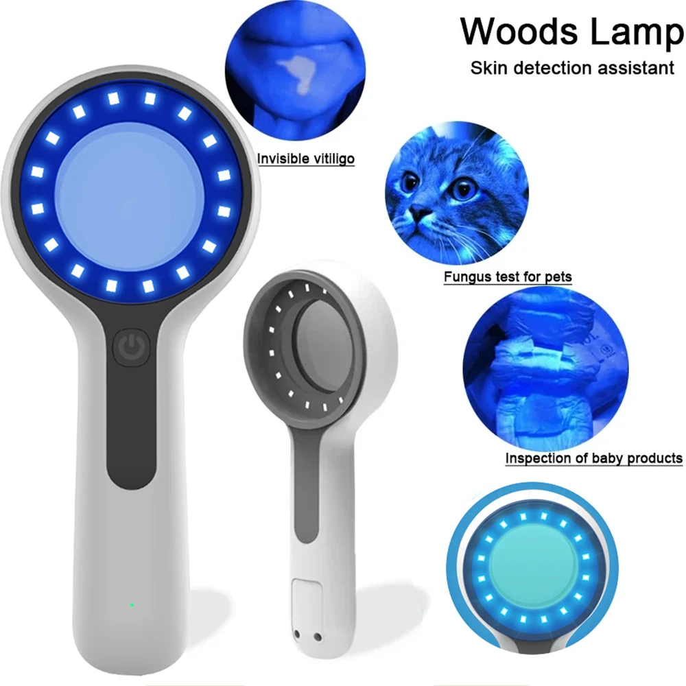 Lampe en bois analyseur de peau pour la peau loupe UV pour la beauté test du visage lampe en bois lumière analyse de la peau détection soins de la peau